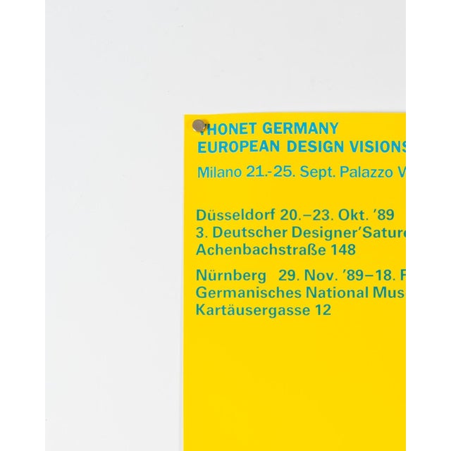 Paper Thonet European Design Original Vintage Poster, 1989 For Sale - Image 7 of 9