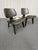 Charles Eames lounge chairs for Herman Miller, c. 2009. The design features a low seated bent plywood chair. It is...