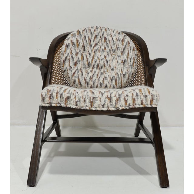 Wood Edward Wormley for Dunbar Janus Lounge Chair For Sale - Image 7 of 11