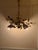 1950s Tole Italian Chandelier From Florence in Brass For Sale - Image 4 of 6