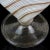 Mid 20th Century Vintage Murano White Gold Flecks Aventurine Ribbons Italian Art Glass Fan Shaped Flower Vase For Sale - Image 5 of 5