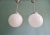 Bauhaus Large Art Deco Pendant Lights in White Opaline, 1930s, Set of 2 For Sale - Image 3 of 13