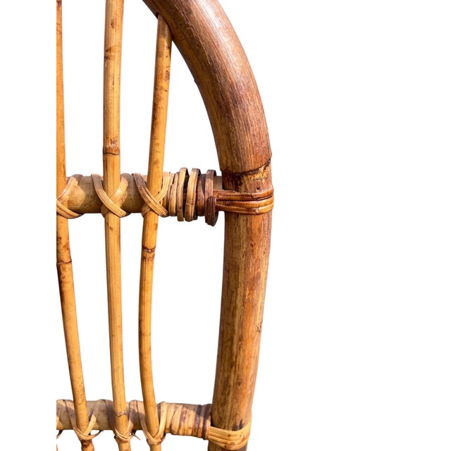 Late 20th Century Rattan Wicker Desk Chair For Sale - Image 11 of 11