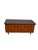 Burnt Orange 1950s Mid-Century Vinyl Upholstered Storage Bench With Lift-Top For Sale - Image 8 of 11
