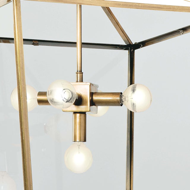 Regina Andrew Camden Lantern in Natural Brass For Sale - Image 4 of 5