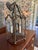 Metal Paul Ferrante Iron Chandelier With Gold Leaf For Sale - Image 7 of 11
