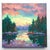 Original Landscape on Canvas Painting Montana Lake by Valeriya Serova For Sale - Image 6 of 9