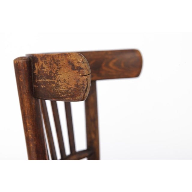 Brown Vintage Chair in Beech Wood, Germany, 1950s For Sale - Image 8 of 10
