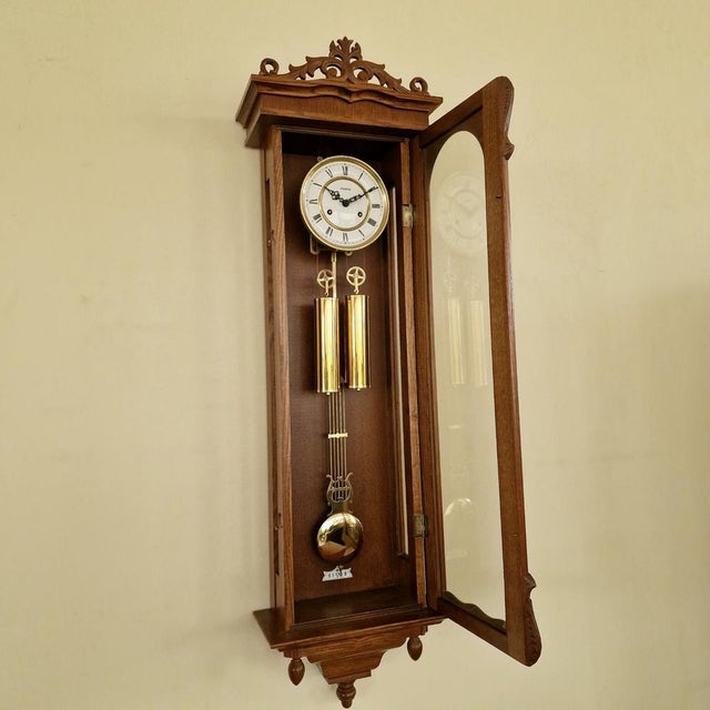 German Wall Clock Hermle For Sale - Image 11 of 13