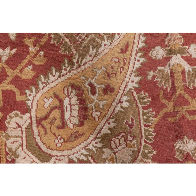 Antique English Axminster Wool Rug For Sale - Image 12 of 12