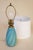 1950s Mid Modern Van Briggle Aqua Swirl Art Pottery Ceramic Table Lamp Signed For Sale - Image 9 of 10