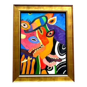 Jose Tola De Habich Opium Dog Painting, 2010, Framed