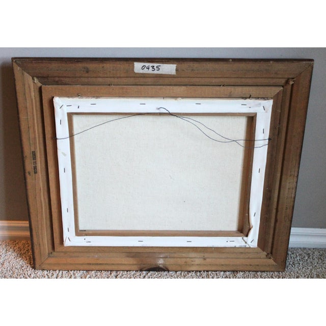 Vintage Beach Seascape Original Oil Painting For Sale - Image 12 of 13