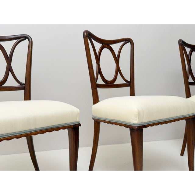 Chairs in the style of Paolo Buffa, Italy, 1950s, Set of 6 For Sale - Image 4 of 5
