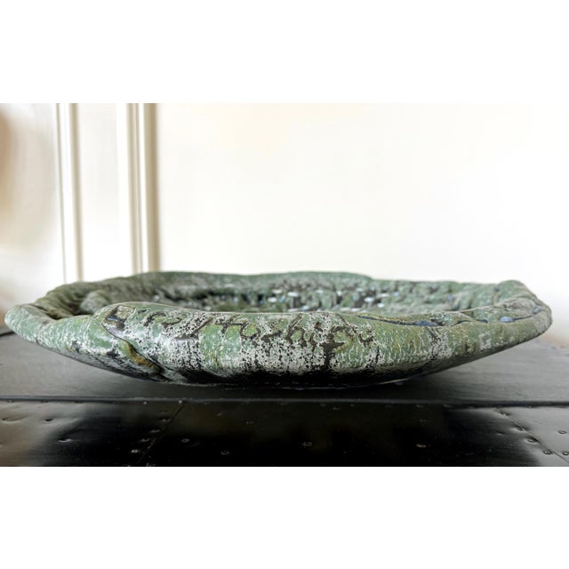 Contemporary Large Japanese Contemporary Stoneware Glazed Plate by Satoru Hoshino For Sale - Image 3 of 15