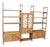 Large Italian Rattan and Bamboo Bookcase, 1960s For Sale