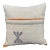 Turkish Hemp Pillow Cushion Natural Beige Orange Cushion Cover 20"x20" For Sale