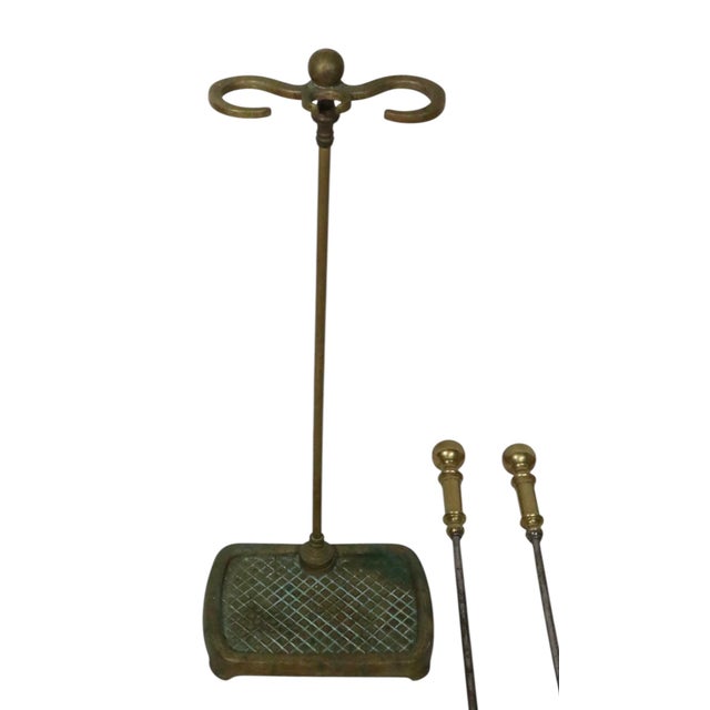 Antique Fireplace Tool Set For Sale - Image 4 of 12