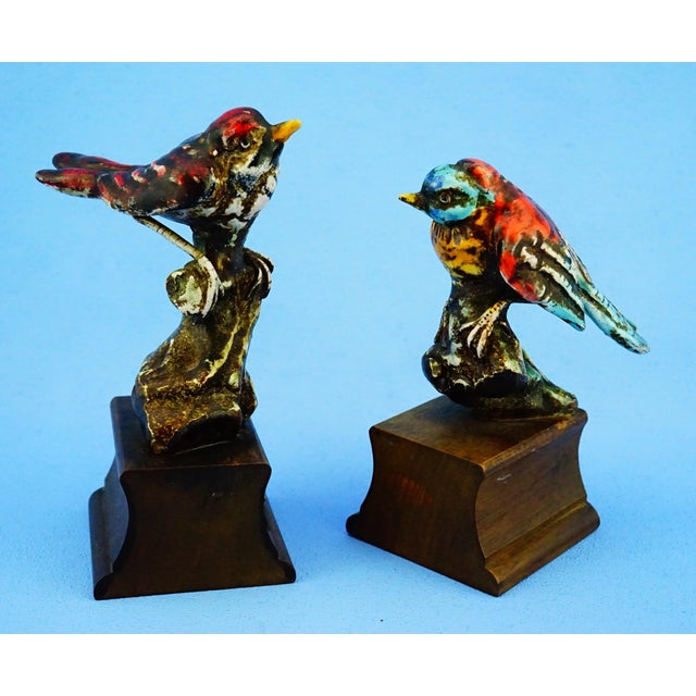 20th Century Exotic Ceramic Birds, Italy, 1950s, Set of 2 For Sale - Image 3 of 18