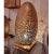 This vintage brass floor lamp is truly a work of art. Its unique egg-shaped design is fully embossed with old Arabic...