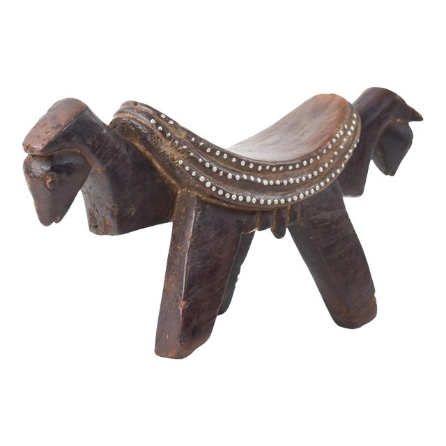 Early 20th Century Dinka Stool Headrest For Sale