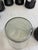 Mid 20th Century Mid-Century Corning Glass Smoke Glass Tumblers With Black Bases - Set of 6 For Sale - Image 10 of 11