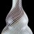 Vintage Dino Martens Murano Black White Aventurine Swirl Ribbons Italian Art Glass Flower Vase For Sale In Orlando - Image 6 of 9