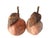 Mediterranean Late 20th Century Artisan Hand-Molded Terracotta Pomegranate Sculptures With Metal Foliage - Pair For Sale - Image 3 of 9
