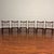 Set of six vintage slat back dining chairs made in England by Greaves & Thomas circa late 1970's. These chairs are quite...