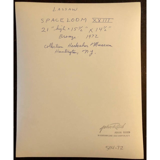 Spaceloom XXIII The Photographer is John Reed. It bears his stamp verso. An East Hampton Photographer who shot Jackson...