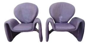 Jaymar Postmodern Side Accent Chairs a Pair 5936