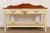 Late 20th Century Ethan Allen American Colonial Cream Lacquered Maple Sideboard Buffet Server or Console Table For Sale - Image 5 of 17