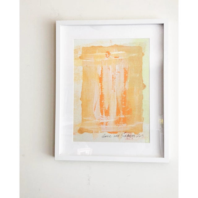 Abstract Abstract Static 224 Shades of Orange Painting For Sale - Image 3 of 5