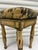 French, 18th century. A very fine high stool (19.25" h) - in original yellow and green paint. The legs are of traditional...