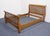 Vineyard Furniture Solid Oak Early American Rustic Style Queen Size Slatted Bed For Sale - Image 4 of 9