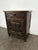 Breton Cabinet in Carved Oak with Door and Drawer For Sale - Image 4 of 8