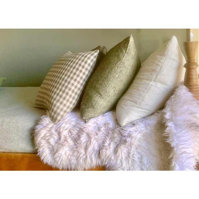 Cultivate an earthy, warm sophistication with the Breton Ticking Tan collection by Plum Home. This premium 100% linen is...