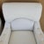 Baker Furniture English Country Scroll Arm Lounge Chairs in White Herringbone Casters Pair For Sale - Image 12 of 17