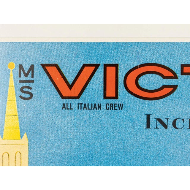 Blue MS Victoria Poster, 1960s For Sale - Image 8 of 14