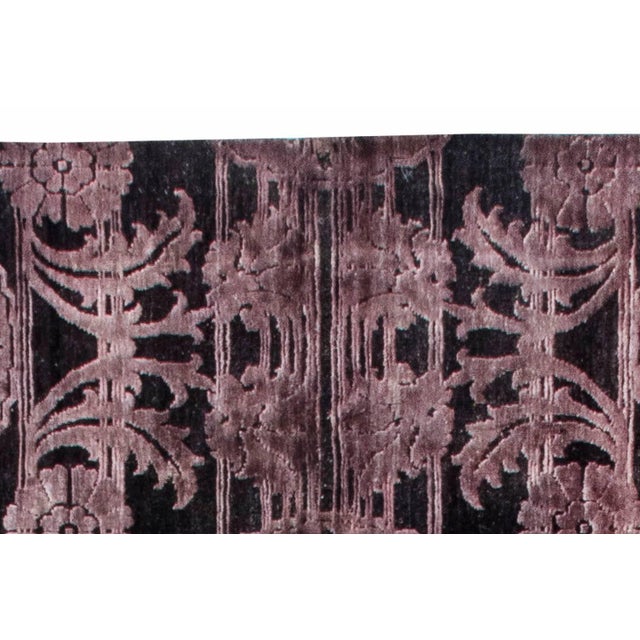 Modern Hand-Tufted Purple Indian Wool Carpet by Doris Leslie Blau For Sale - Image 4 of 6