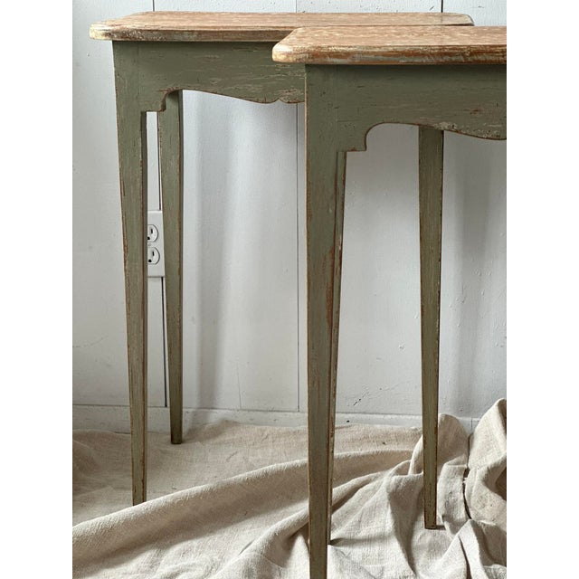 2010s Pair of French Provincial Style 20th C Side Tables For Sale - Image 5 of 11