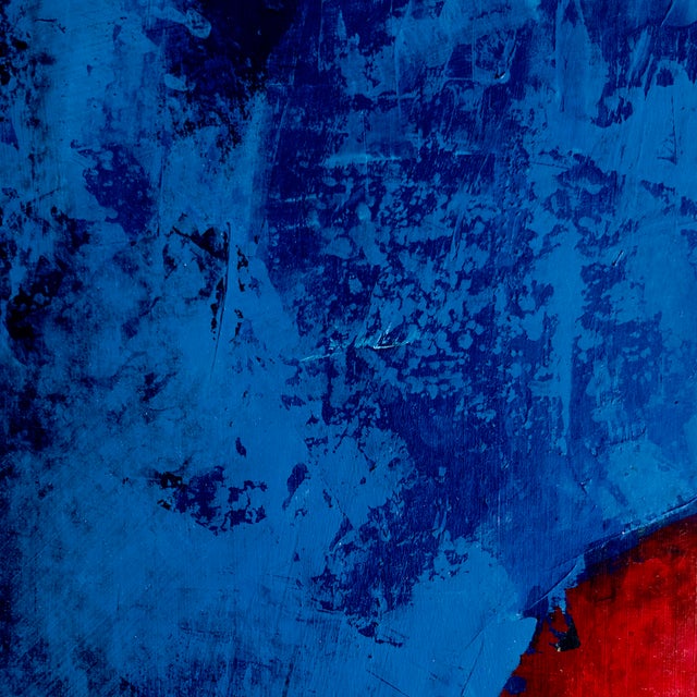 Original Abstract Expressionist Oil on Board Painting, ‘Woodcarver’, Unsigned For Sale - Image 9 of 12