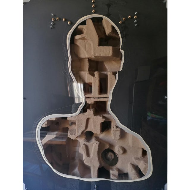 Sc2b 2019 collaege paper canvas 100x70x14 this piece has an attribution mark, i am sure that it is completely authentic...