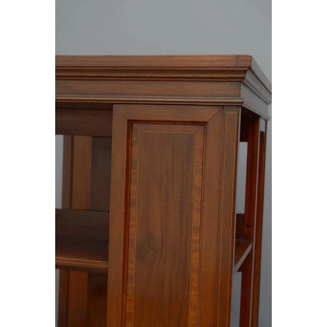 Brown Edwardian Mahogany Revolving Bookcase, 1900s For Sale - Image 8 of 13
