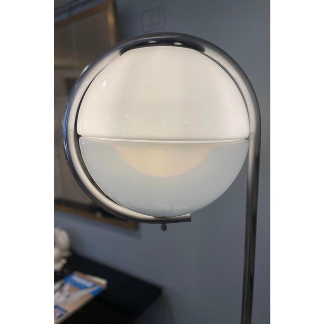 Iron and Glass Floor Lamp, 1970s For Sale - Image 6 of 11