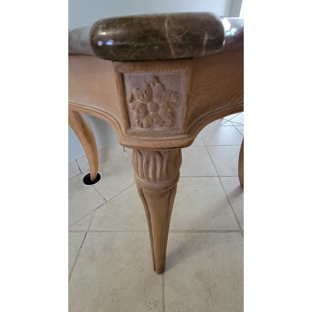 Vintage Henredon Side Table With Granite Top For Sale In Dallas - Image 6 of 10
