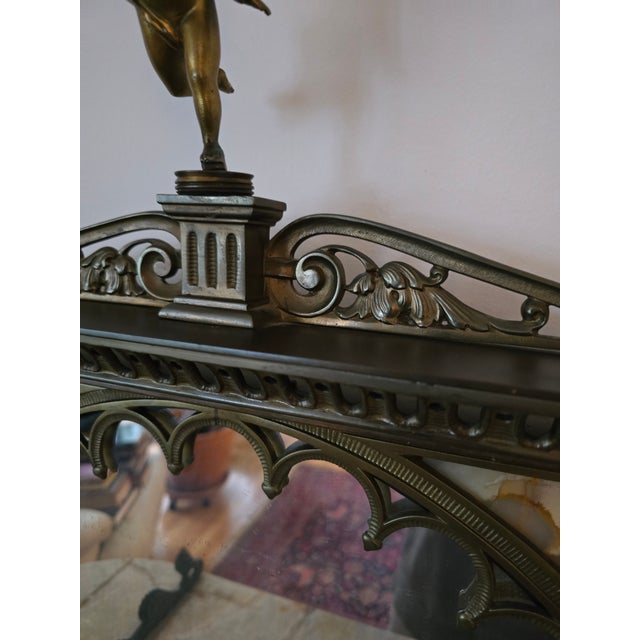 1900-1909 Cherub Cupid Bronze Etagere For Sale - Image 9 of 17