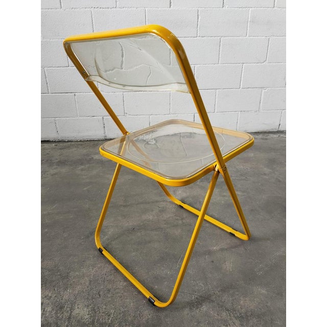 1970s Mid-Century Transparent Folding Chair For Sale - Image 5 of 10