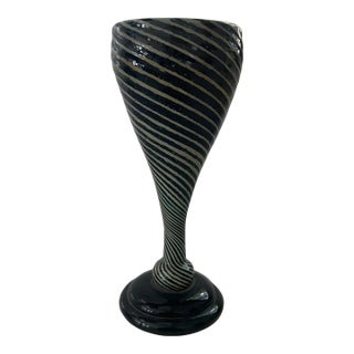 1970s Hand Blown Midcentury Goblet or Vase Murano Style For Sale