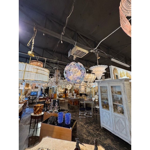 Modern Custom Multi-Colored Murano Sputnik Chandelier For Sale In Dallas - Image 6 of 6